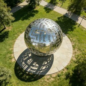 Prix direct d'usine, sculptures en métal découpées au laser en acier inoxydable, notes de <span class=keywords><strong>musique</strong></span>, pour la décoration de parcs urbains - Product Image 6