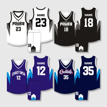 Herren individuelle Basketballtrikot Shorts-Set neuestes Design schnelle Lieferung Sublimations-Gitter atmungsaktiv 5XL Basketball-Anzüge