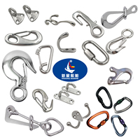 316 acier inoxydable simple extrémité déclencheur Snap Clips pivotant oeil boulon mousqueton pour plongée/laisse pour animaux de compagnie/porte-clés/drapeau/ligne de vêtements