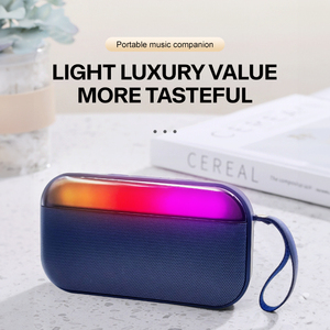 BS-56D Xách Tay <span class=keywords><strong>Mini</strong></span> 10W Không Dây LED RGB Ánh Sáng Bluetooth Loa Cho PC Máy Tính Để Bàn Đảng Loại C - Product Image 2