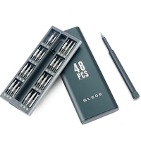 Kit d'outils de réparation de téléphone portable rechargeable 48 en 1 Mini jeu de tournevis avec embouts de tournevis personnalisables OEM
