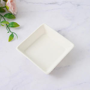 Piring Perhiasan Porselen Putih Bentuk Kotak Enam Sisi Gaya Klasik, Nampan Keramik untuk Hari Valentine, Hari Ibu, Perhiasan, Gelang, Cincin - Product Image 3