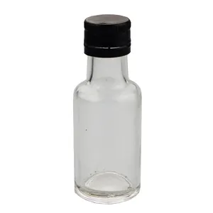 100毫升250毫升500毫升750毫升Dorica透明橄榄油玻璃瓶，带金色或银色铝盖