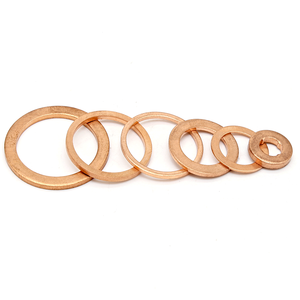 Sujetadores Junta de aluminio de cobre 4*8*1 Sello de anillo redondo Juntas de cabezal de cobre Arandela <span class=keywords><strong>DIN7603</strong></span> - Product Image 2