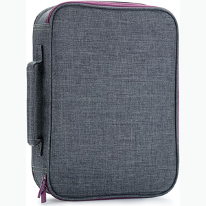 Estuche para Biblia con Ranuras para Bolígrafos y Bolsillo con Cremallera, Protector de Biblia, Regalo para Mujer, Fábrica de Origen - Product Image 1