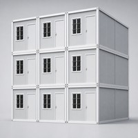Maison préfabriquée modulaire, prête à l'emploi, installation rapide, combinaison d'espaces flexibles, mini-maison préfabriquée, bureau sur chantier, mobile d'urgence