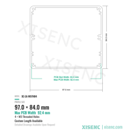 Boîtier en aluminium extrudé 6063 de 97x84mm pour électronique embarquée