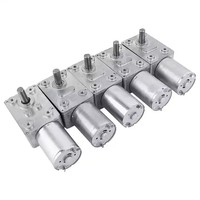 Moteur à vis sans fin DC Couple élevé 3kg.cm 12kg.cm Engrenage électrique réversible avec boîte de vitesses à arbre de sortie central 46*32MM