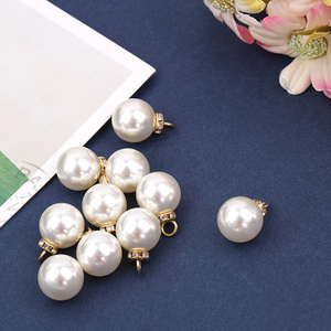 Vòng Ngọc Trai 8-16Mm Trắng Nhựa <span class=keywords><strong>Loose</strong></span> Hạt May Nút Cho Quần Áo May DIY - Product Image 3