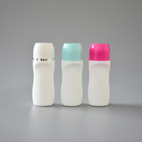 Pcr facile à utiliser soleil soins de la peau vide en plastique PP emballage grand 90g déodorant bâton conteneur rouleau sur la boule