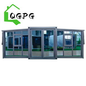 Maison <span class=keywords><strong>de</strong></span> conteneur maritime extensible <span class=keywords><strong>de</strong></span> luxe, design moderne, villa préfabriquée avec mur-rideau en verre - Product Image 2