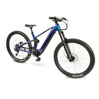 Vélo de montagne électrique tout-terrain à suspension intégrale, moteur central, sans balais, 250W 36V, modèle de luxe, vente en gros transfrontalière pour fabricants