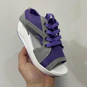 Nuovi <span class=keywords><strong>Sandali</strong></span> Estivi 2026 da <span class=keywords><strong>Donna</strong></span> Taglie Forti con Suola a Zeppa Spessa e Lacci, Scarpe da Spiaggia, Commercio Estero, Taglia <span class=keywords><strong>43</strong></span> - Product Image 2