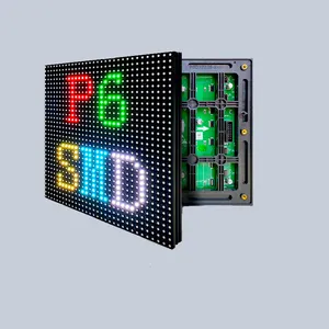 Modul Layar Elektronik LED Penuh Warna P6 RGB SMD Dalam/Luar Ruangan Ukuran 192*192