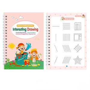 Ensemble de cahiers d'écriture à rainures <span class=keywords><strong>pour</strong></span> enfants, livre de pratique réutilisable <span class=keywords><strong>pour</strong></span> l'alphabet anglais et les chiffres - Product Image 4