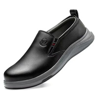 Chaussures de travail unisexes décontractées à embout d'acier, basses, en cuir véritable, antistatiques, bottes de sécurité pour usine, blanches, protection renforcée