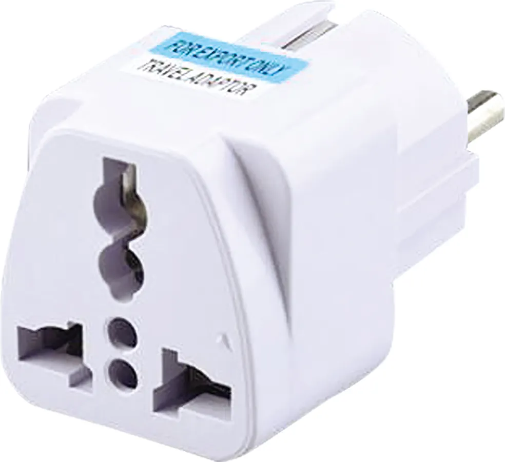 10A 250V Multi socket 2 round pin europe to universal adaptor plug with safely shutter