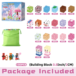 Juego de Cubos Magnéticos de Plástico Coloridos, Bloques de Construcción Magnéticos, Rompecabezas, Juguete, Regalo de Navidad para Niños - Product Image 1