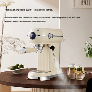 เครื่องชงกาแฟเอสเพรสโซ่แบบกึ่งอัตโนมัติ สไตล์อิตาเลียน ใช้ไฟฟ้า พร้อมฟังก์ชั่นตีฟองนมในตัว ขนาดกะทัดรัด สำหรับใช้ในบ้าน/เชิงพาณิชย์ - Product Image 2