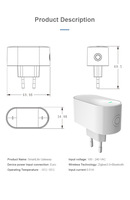 Passerelle de prise intelligente sans fil Tuya Zigbee/Mesh, télécommande, contrôle centralisé de la maison intelligente, hôte Android USB/électrique