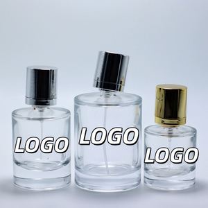 Wholesale 30ml50ml100ml Round Clear Glass <b>Perfume</b> <b>Bottle</b> with Silver Cap - Product Image 1