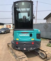 Mini-excavatrice hydraulique d'occasion Sunward 25U de 2,5 tonnes, conforme aux normes CE/EPA/EURO 5, petite pelle chargeuse