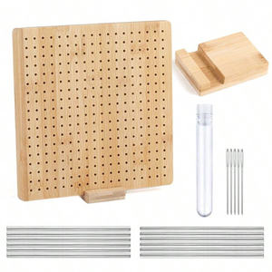 Bamboo Blocking <b>Board</b> for Crocheting Bamboo Handcrafted Knitting Blocking <b>Mat</b> for Handcraft Lovers - Product Image 5