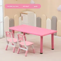 Ensemble table et chaise pour enfants de maternelle au design simple et moderne, table à jouets pour bébé, bureau d'étude en plastique pour la maison