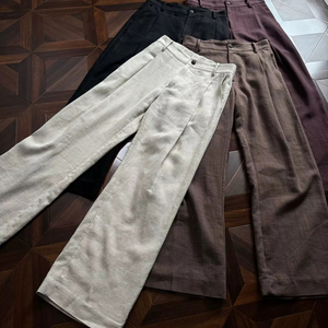 Pantalones de Vestir de Lino de Alta Gama, Corte en A, Pliegues 3D, Costuras Internas Completamente Acabadas, Estilo Premium de Lujo - Product Image 1