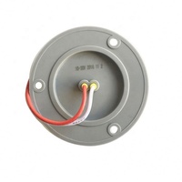 Feux de remorque à LED ronds de 2 pouces, rouges/ambre clairs, 12V 24V, montage sur bride ABS, feux de gabarit latéraux pour camion