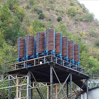 Séparateur gravimétrique à spirale pour le traitement du minerai d'étain, fonctionnant avec une table vibrante