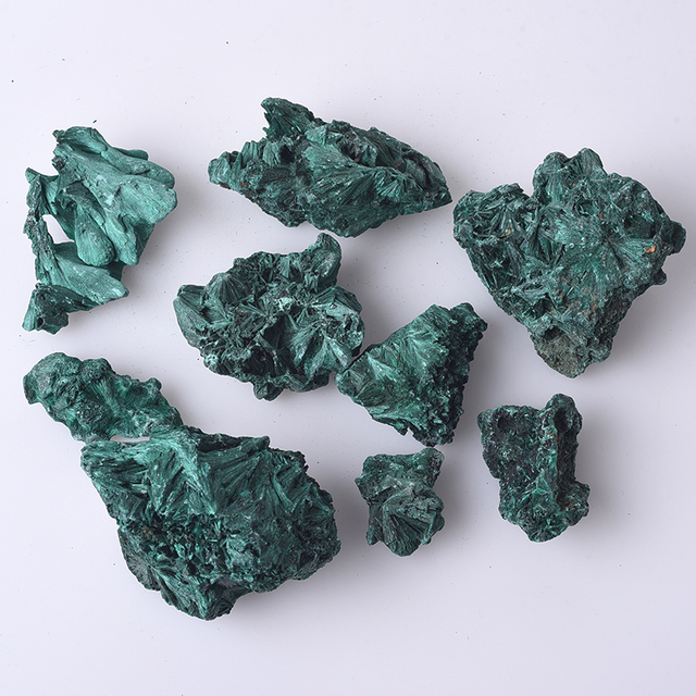 Wholesale Natural  Malachite Rough Stone Raw Gemstone Mineral Specimens for Home Decoration