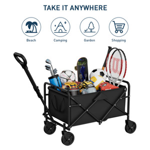 Carrito de Jardín Plegable Portátil de Material Oxford con Cuatro Ruedas para Almacenamiento Industrial, Campamento, Playa, Compras, OEM - Product Image 4
