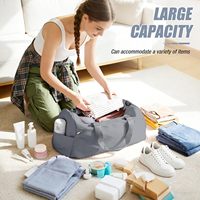 Sac de sport, sac de voyage avec compartiment à chaussures, sac de week-end pour effets personnels avec poche étanche, sac de nuit