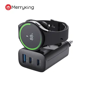 Merryking EU Plug Type C Fast PD 43 Вт многофункциональное зарядное устройство для мобильных портативных часов зарядное устройство для Apple Samsung