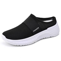 Nouvelles Chaussures Décontractées Mi-ouvertes Respirantes à Semelle Épaisse pour Femmes KJ 2026 – Confort et Style pour l'Extérieur (Vente en Gros Temu)