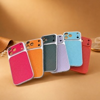 Étui de téléphone en cuir Pebble Grain antichoc pour iPhone