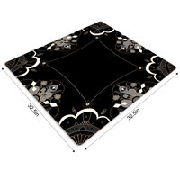 Tapis de Mahjong Américain de Luxe Style Floral, Taille Standard US, Surface Imperméable et Silencieuse, Thème pour Soirées Jeux
