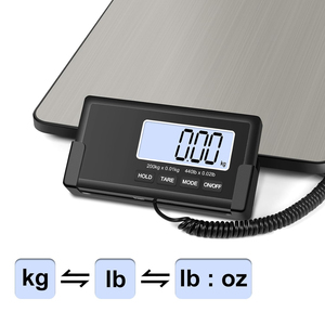 Versandwaage 440lb/200Kg Hochpräzise Digitale Postwaage für Pakete/Gepäck/Haustiere/Lager mit Tara-Funktion - Product Image 3