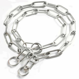 <span class=keywords><strong>Collar</strong></span> de entrenamiento de acero inoxidable cromado para perro, cadena de entrenamiento, alta calidad - Product Image 2