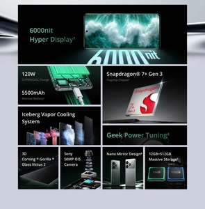 Toàn Cầu Phiên Bản Realme GT 6T 5G NFC Snapdragon 7 Cộng Với Gen 3 6.78 "120Hz OLED Hiển Thị Điện Thoại Di Động 120W Sạc 5500MAh Pin - Product Image 3