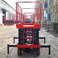 Plateforme élévatrice à ciseaux semi-automatique à prix d'usine, table élévatrice à ciseaux 4m-18m, plateformes de travail en hauteur à vendre