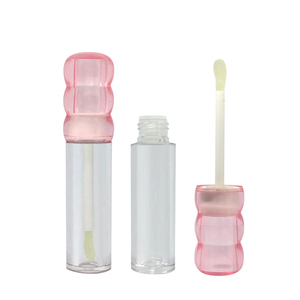 Bao bì son môi dạng lỏng trong suốt với đầu cọ có vân màu hồng, có thể nạp lại, dành cho nhãn hiệu riêng - Product Image 1
