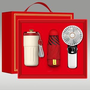 Special Hot Summer Wedding Souvenirs Promo <b>Gift</b> Mug Capsule Umbrella Foldable Fan <b>Gift</b> Set <b>for</b> Guests - Product Image 2