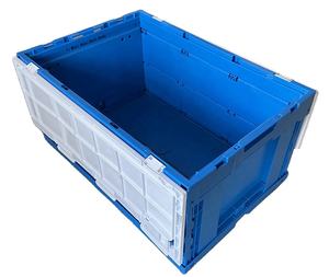 Caja de Plástico Plegable de 600X400X300mm con Tapas, Apilable, Encajable, Contenedor de Almacenamiento y Transporte, Caja de Plástico de 57L - Product Image 1