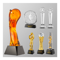 Trofeo de Baloncesto de Cristal Liuli, Ecológico, Pulido, Grabado, Impresión Digital Personalizada para Competiciones Deportivas