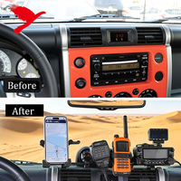 Accessoires de voiture, console centrale, fabrication modulaire, kit de support de montage pour tableau de bord pour Toyota FJ Cruiser 2006-2022