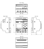 PLC Siemens LOGO 230RC 6ED1052-1FB08-0BA2, 8 Ingressi Digitali, 4 Uscite a Relè, Ethernet e Web Server per Automazione