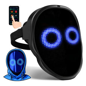 <span class=keywords><strong>Masque</strong></span> facial LED programmable avec capteur <span class=keywords><strong>de</strong></span> mouvement Bluetooth BLE éclairage animé pour Halloween Cosplay Prop - Product Image 1