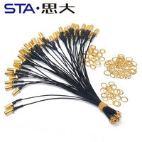 Câble coaxial 1,13 1,37 mm 10 cm 20 cm 300 mm avec connecteur femelle UFL RPSMA, câble pigtail pour IoT